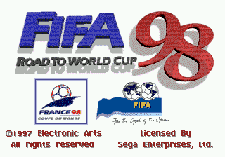 FIFA 98 - Road to World Cup Title Screen